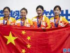 公路自行车——女子公路团体赛：中国队获得金牌